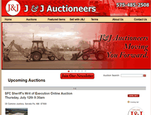 Tablet Screenshot of jandjauction.com